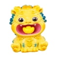 thumbnail image 4 of Estatua de Pixiu de Feng Shui, figura de animal, lingote, recuerdo decorativo, adorno de regalo Amarillo, 4 of 9