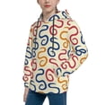 thumbnail image 2 of Fotbe Snake Pattern Youth Pullover Hooded Sweatshirt, Boys Hoodie, Kangaroo Pocket Hoodie for Kids Girls -Large, 2 of 6