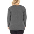 thumbnail image 3 of Women's Plus Size Casual Long Sleeve Twist Knot Tunics Tops Blouses Tshirts for Women, 3 of 6