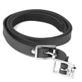 thumbnail image 5 of 2pcs Unisex 50cm Black Horse Leather Spur Straps Belt with Alloy Buckle, 5 of 6