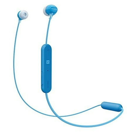 - Sony WI-C300 - Earphones with mic - in-ear - Bluetooth - wireless - NFC - blue