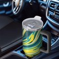 thumbnail image 6 of 40oz Tumbler with Handle and Straw, Vacuum Insulated Stainless Steel Travel Mug, Fits Car Cup Holder, Liquid & Marble Print, 6 of 6