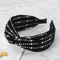 thumbnail image 6 of Unique Bargains 1 Pc Sequin Wide Headbands for Women Black Silver Tone, 6 of 6