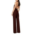 thumbnail image 5 of Idoravan Womens Rompers and Jumpsuits Long Pant Women'S Solid Color High-Waisted Sleeveless Off-The-Shoulder Sequin Slim Long Sequin Romper, 5 of 5