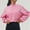 Pink, variant on SwiftWear Women's Mock Neck Zip-Front Cropped Sweatshirt Oversized Pullover Tops with Long Sleeves, Soft Stretch Fabric for Seasonal Layering Green