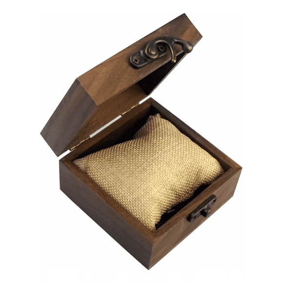 Caja Organizadora Madera Nogal Para Relojes Collares CAFE