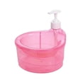 thumbnail image 2 of Barhoo Red Plastic Soap Dispenser, High-Quality Durable Pump Bottle for Bathroom Sink Kitchen, Affordable Hand Soap Container, 1Pc, 2 of 8