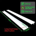 thumbnail image 3 of Silicone Stove Counter Gap Cover Kitchen Counter Gap Filler by 25" Long Gap Filler Sealing Spills Between Kitchen Appliances Washing Machine and Stovetop, Set of 2 (White), 3 of 17