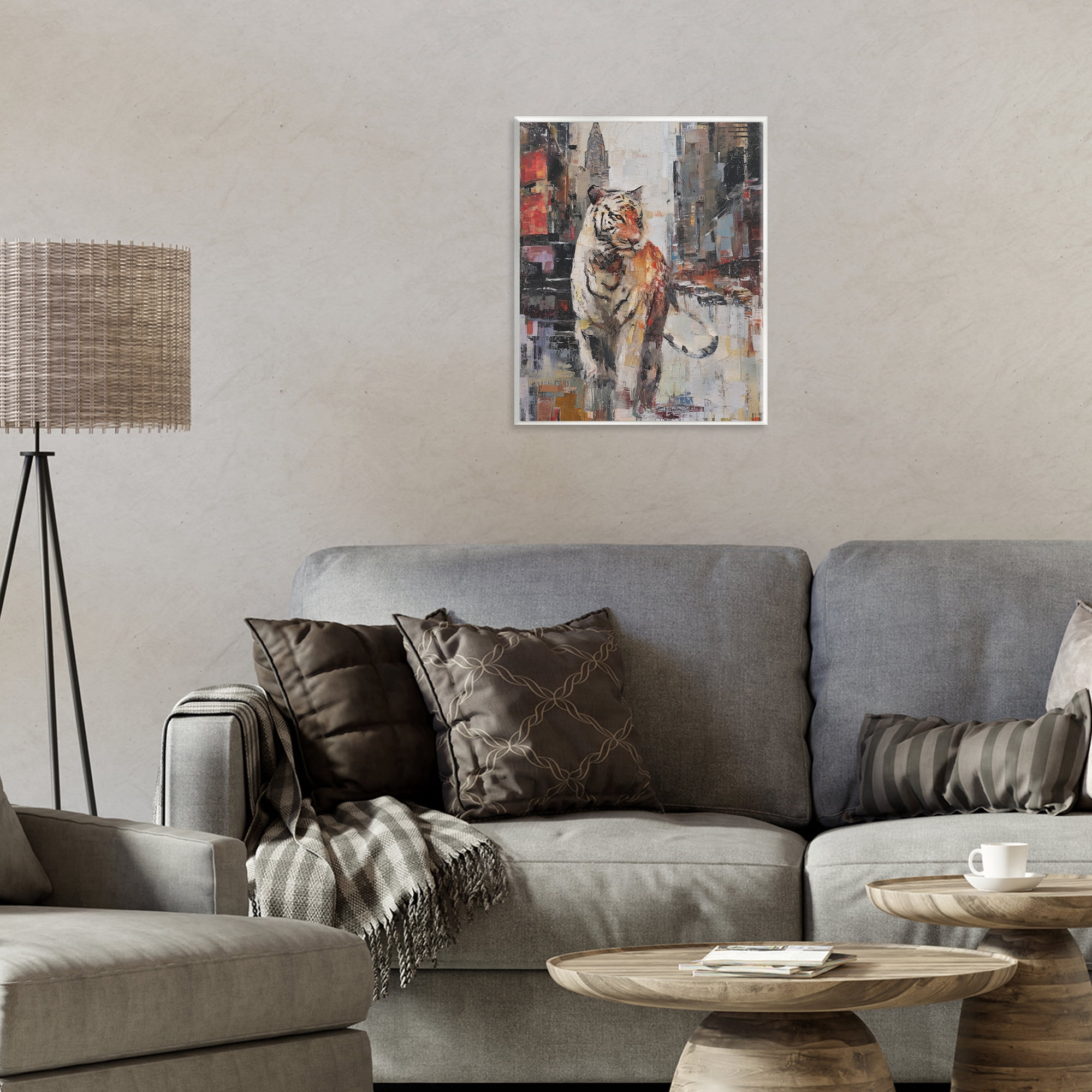 Stupell Industries Concrete Predator Roaming City Wall Plaque Art, design by Svetlana Aleynikova