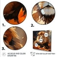 thumbnail image 3 of Designart "Serenade of Wild Lion Portrait II" Animals Wall Art - Modern Orange Lion Bedroom Canvas Wall Art, 3 of 6