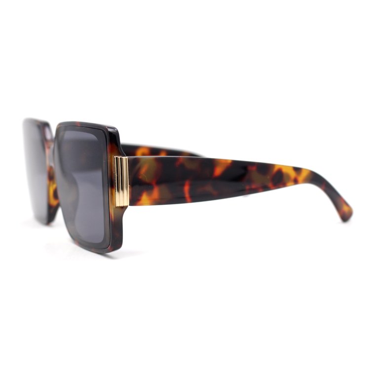 Womens Oversized Inset Lens Rectangular Plastic Chic  display picture 1