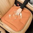 thumbnail image 6 of YUVA Fully Enclosed Leather Car Seat Cushion, Polyester, 18.11x17.32in, Orange/White/Brown/Black/Coffee/Red, 4-Season Use, 6 of 6