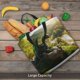 thumbnail image 5 of Fotbe Deep Forest Stone Green Dragon Bolsa Tote con Estampado para Mujer, Bolsos con Cremallera, Bolsa de Hombro Casual de Gran Capacidad con Bolsillos Internos, 5 of 7
