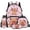 Pink Strawberry Capybara Heart, variant on Yspwyqan Blue Dachshund Dog Backpack Set 4Pcs with Lunch Box Pencil Case and Water Bottle Bag, 17 Inch Lightweight Bookbag for Elementary Middle School Travel