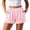 Pink, variant on yillto Womens Satin Shorts Casual Summer Elastic Waist Lounge Silky Shorts Comfy Shorts with Pockets
