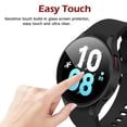 thumbnail image 5 of [2 Pack] for Samsung Galaxy Watch 5 & Watch 4 Case [44mm], IC ICLOVER Full Cover Snap-on Cover with Built-in Clear Glass Screen Protector Anti-Scratch & Shockproof Hard PC Black Bumper, Black, 5 of 9