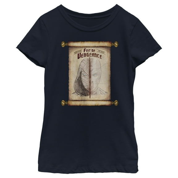 Girl's Marvel: Moon Knight Fist of Vengeance Graphic Tee Navy Blue Small
