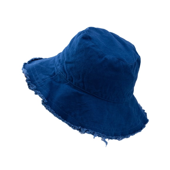 Sombrero tipo pescador Qarigey protección solar elegante azul oscuro tipo 3 NO3