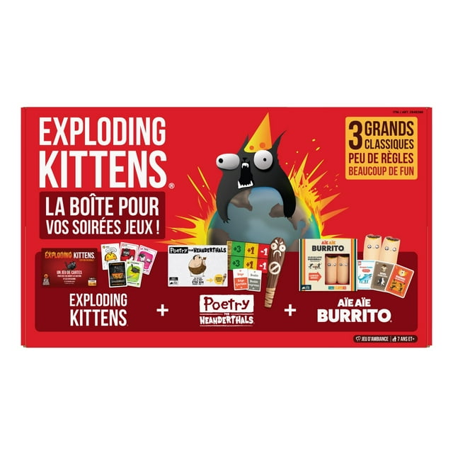 Exploding Kittens Game Night in a Box - French Version