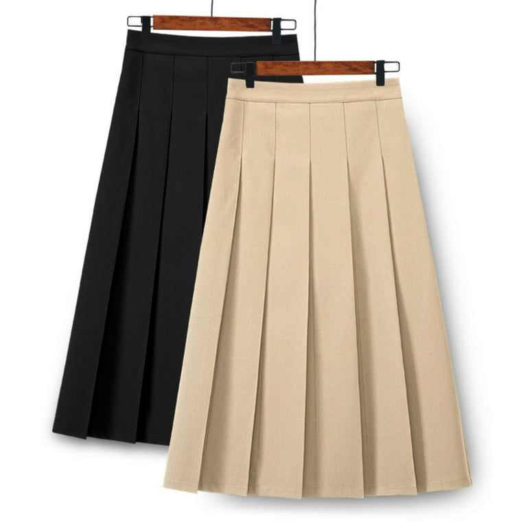 Cute knee length khaki skirts best sale