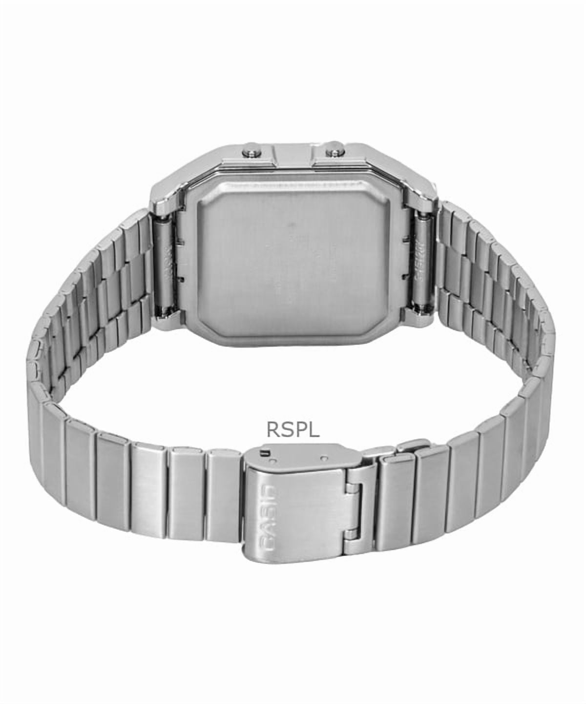 Casio A130WE-1A Vintage Digital Stainless Steel Quartz Unisex Wristwatch