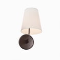 thumbnail image 6 of Sconce Wall Lamp Light Fixture, Black Bronze, Fabric, Living Kitchen Cafe Bistro Hospitality Restaurant, Modern Contemporary HB33874, 6 of 9