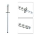 thumbnail image 3 of Uxcell 3.2mm Diameter 9mm  Length 304 Stainless Steel Blind Rivets 50 Pack, 3 of 4