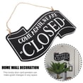 thumbnail image 6 of Zehuanyu  Wood Welcome Sign Bungee Dock Line with Hook Commercial Home Decor Office Black, 6 of 8