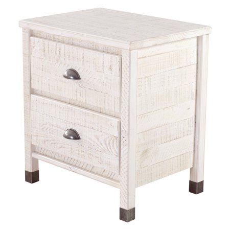 Baja Night Stand 2 Drawer Multiple Finishes Walmart Com