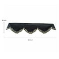 thumbnail image 6 of Gold Lace Black Mantel Scarf Cover Intricate Cutouts Embroidery - 18"x90" - The Tarantino Collection, 6 of 6