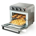 thumbnail image 2 of 7-IN-1 Air Fryer Toaster Oven, 18L Convection Oven, 1700W Stainless Steel Countertop Oven Combo with Grill & Accessories (Pizza Pan, Gloves), 6-Slice Toast, 10-Inch Pizza, for Home & Commercial Use, 2 of 11