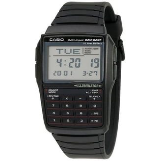 Casio, Vintage Calculator Watch, DBC611-1VT, Stainless Steel