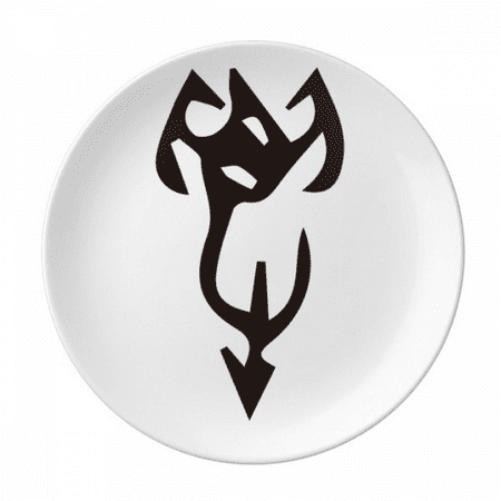 

Bone Inscription Chinese Surname Character Xie Plate Decorative Porcelain Salver Tableware Dinner Dish