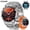 Active 3 silver steel, variant on Active 3 Men's Military Smartwatch, 1.7" AMOLED, Flashlight, 800mAh Battery, IP68, Suitable for Android and Iphone, Black