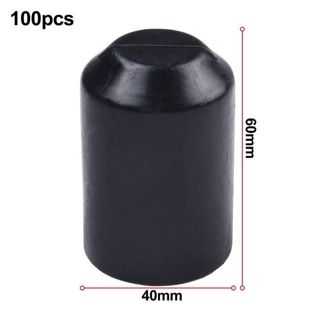100 Pcs Capuchon d'Extrémité Thermorétractable Chaud Capuchon Thermorétractable Protection Imperméable pour Embout de Câble 40*60 mm