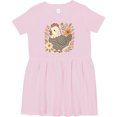 thumbnail image 3 of Inktastic Chicken Flowered Cottagecore Girls Toddler Dress, 3 of 5