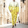 thumbnail image 2 of Zylarhe Men's Oktoberfest Printed Suit Set Trousers Tops Jacket Suit with Jacket, 2 of 5