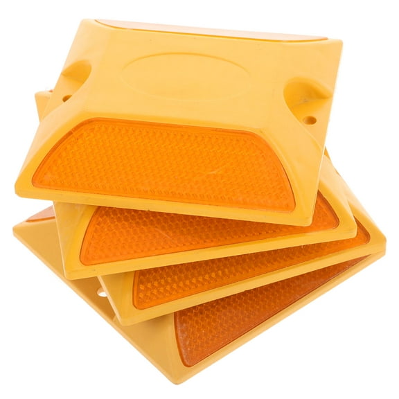 4 Pcs Reflective Road Studs Pavement Reflector Road Studs Driveway Marker Pavement Markers