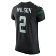 thumbnail image 3 of Men's Nike Zach Wilson Stealth Black New York Jets Vapor Elite Jersey, 3 of 3