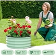 thumbnail image 7 of Galvanized Raised Garden Beds Outdoor,Oval Raised Metal Planter Box With Open Base For Planting Vegetables Flowers Herb,Easy-Assembly, 7 of 7