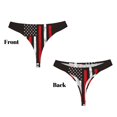 thumbnail image 3 of Fotbe USA Flag Cross Tanga Sin Costuras para Mujer con Estampado – Panties Invisibles, Transpirables y Cómodos para Uso Diario-X-Small, 3 of 6