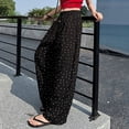 thumbnail image 7 of JIAYUE Girls Pants Polka Dot Elastic Drawstring Waist Loose Fit Wide Leg Trousers for Everyday Outings, 7 of 7