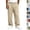34# Khaki, variant on Baggy Sweatpants for Men Drawstring Elastic Waist Casual Pants Loose Workout Gym Track Pants with Pockets Gray M