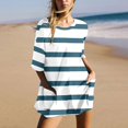 thumbnail image 2 of YDLCAFD Women Gradient Print Short Sleeve Jumpsuit Short Loose Backless Jumpsuits Rompers M, 2 of 7