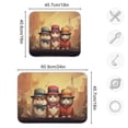 thumbnail image 3 of Cats Suits Hats Ruins Dish Drying Mat Dish Drainer Rack Mats Water Absorbent Non-Slip Easy Clean Heat Resistant for Kitchen Counter, 3 of 8