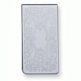 thumbnail image 1 of Silver Tone Intricate Money Clip Engraving Area  For Dad Mens  For Him, 1 of 5