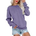 thumbnail image 1 of Sudadera Bingerlily casual de manga larga con cuello redondo para mujer, 1 of 6