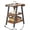 Rustic Brown, variant on End Table with Charging Station, Small Side Tables with Lucky 7 Metal Shape, 3-Tier Nightstand with Outlets and USB Ports, Adjustable Leveling Feet, side Table for Living Room, Bedroom (Rustic Brown)