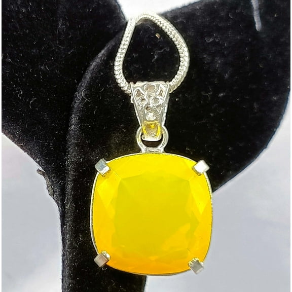 opal Pendant 62.00 Carat Silver Big Size