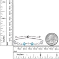 thumbnail image 2 of Gem Stone King Keren Hanan 925 Sterling Silver Women Adjustable Infinity Tennis Link Bracelet Round Apatite Moissanite (2.06 Cttw), 2 of 3